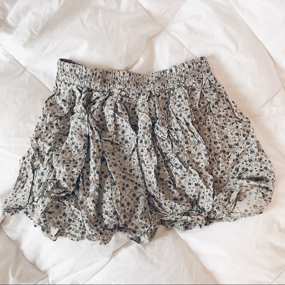 Brandy Melville Floral Skirt